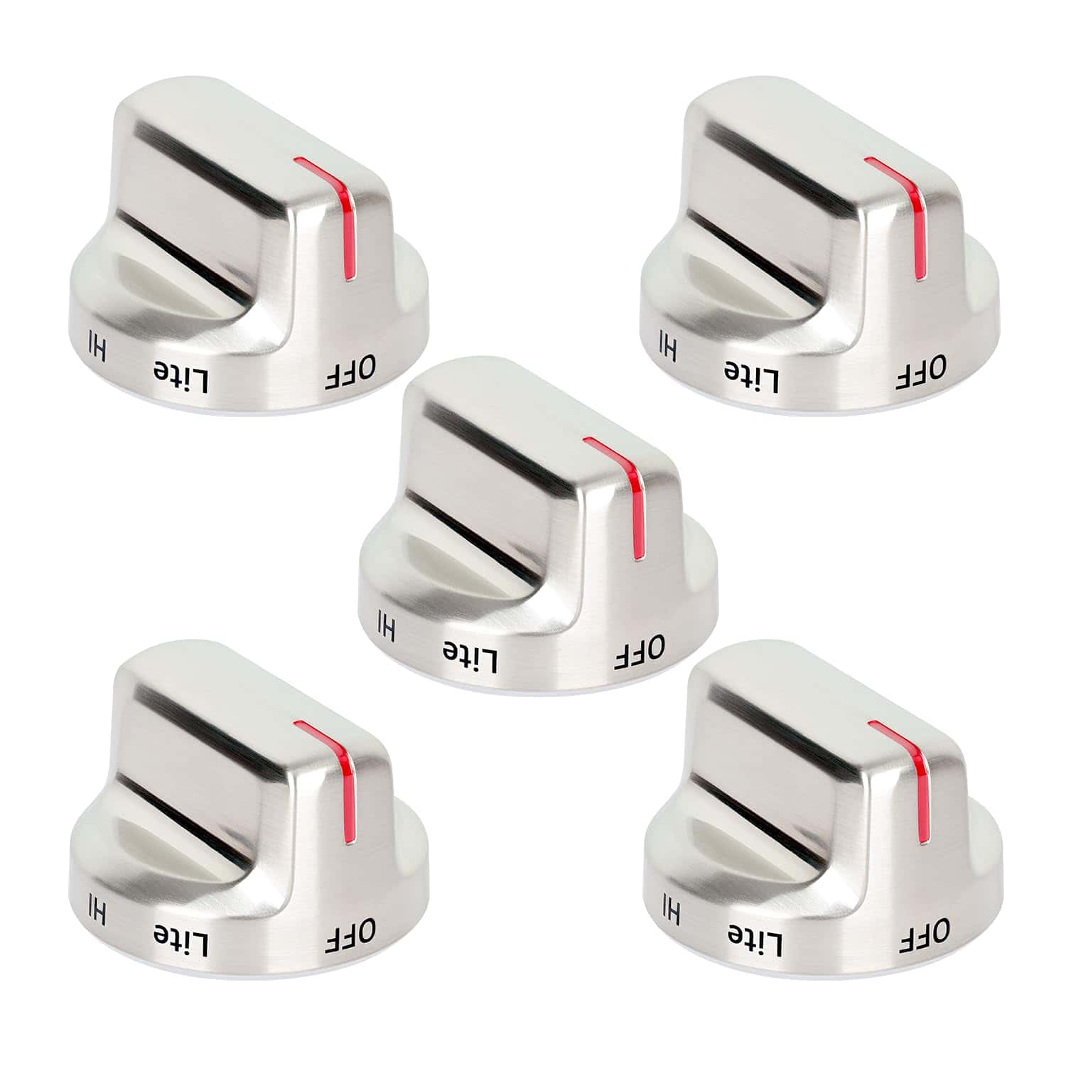 5PCS Perilla de quemador para rango DG94-02141A Compatible