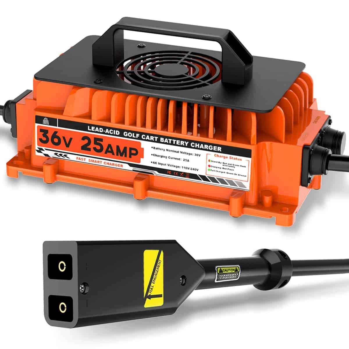 Cargador de batería de carrito de golf de 25 AMP 36 Voltios