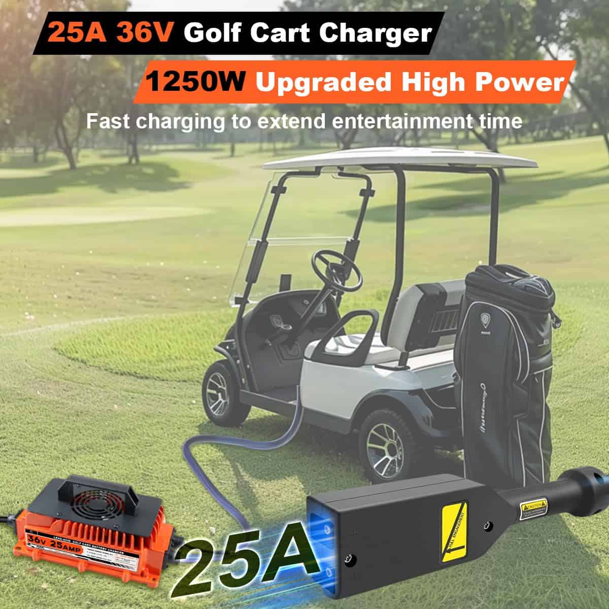 Cargador de batería de carrito de golf de 25 AMP 36 Voltios - Imagen 3
