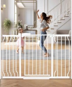 owlie Extra Wide Baby Gate for Stairs Dooorways with Door