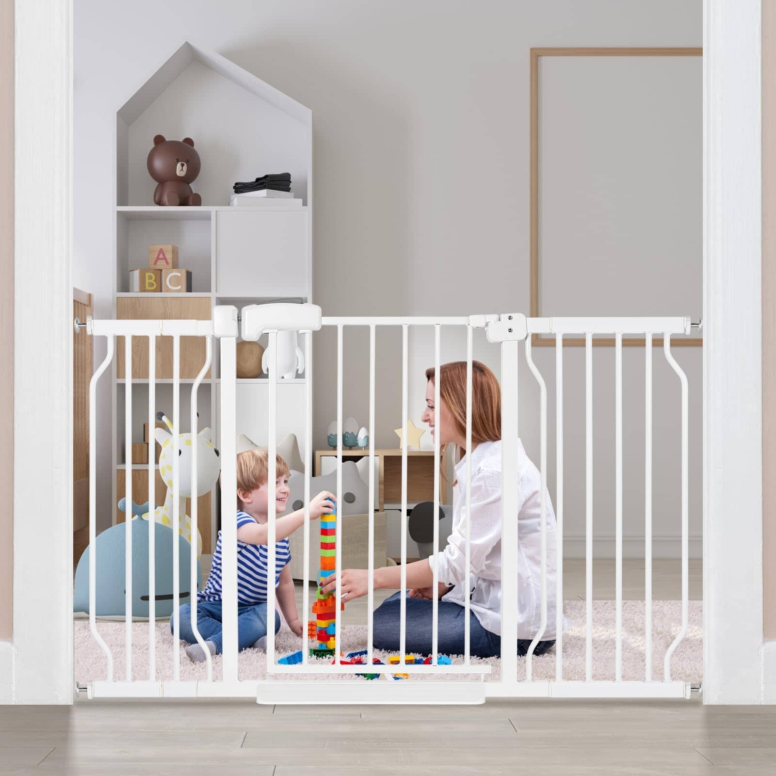 Puerta para Bebés y Perros DOVELY, Extra Ancha de 29-52