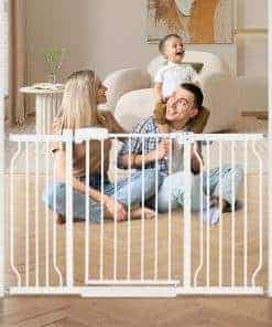 Puerta de seguridad extra ancha para bebés owlie para