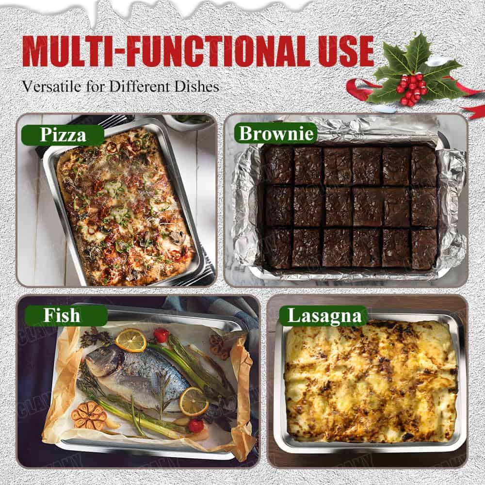 Asador de Pavo de Acero Inoxidable CLAVANY con Bandeja y - Imagen 5