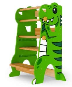 Taburete para niños ajustable en altura con diseño de