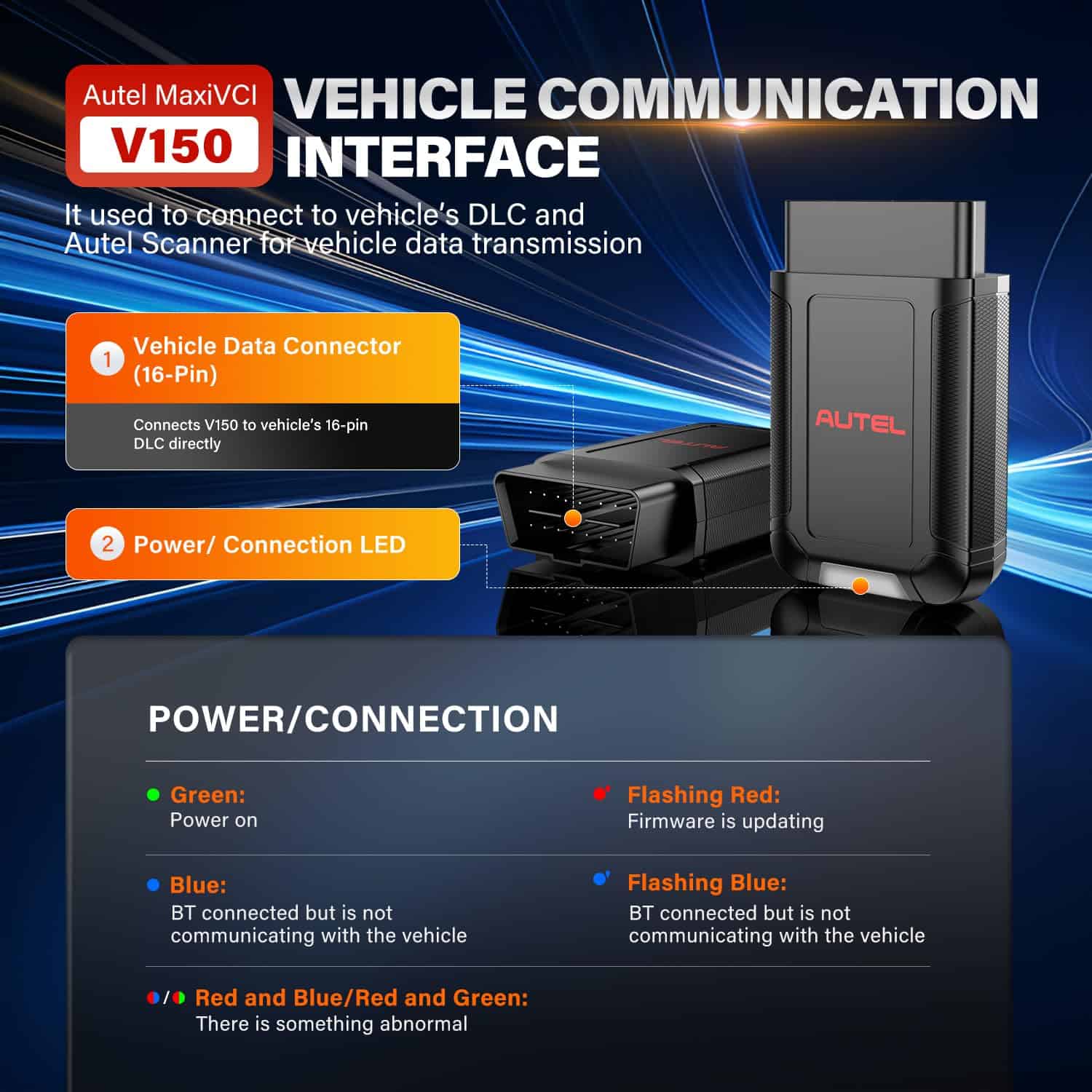 Autel MaxiVCI V150 Dongle Bluetooth Inalámbrico, Adaptador - Imagen 6