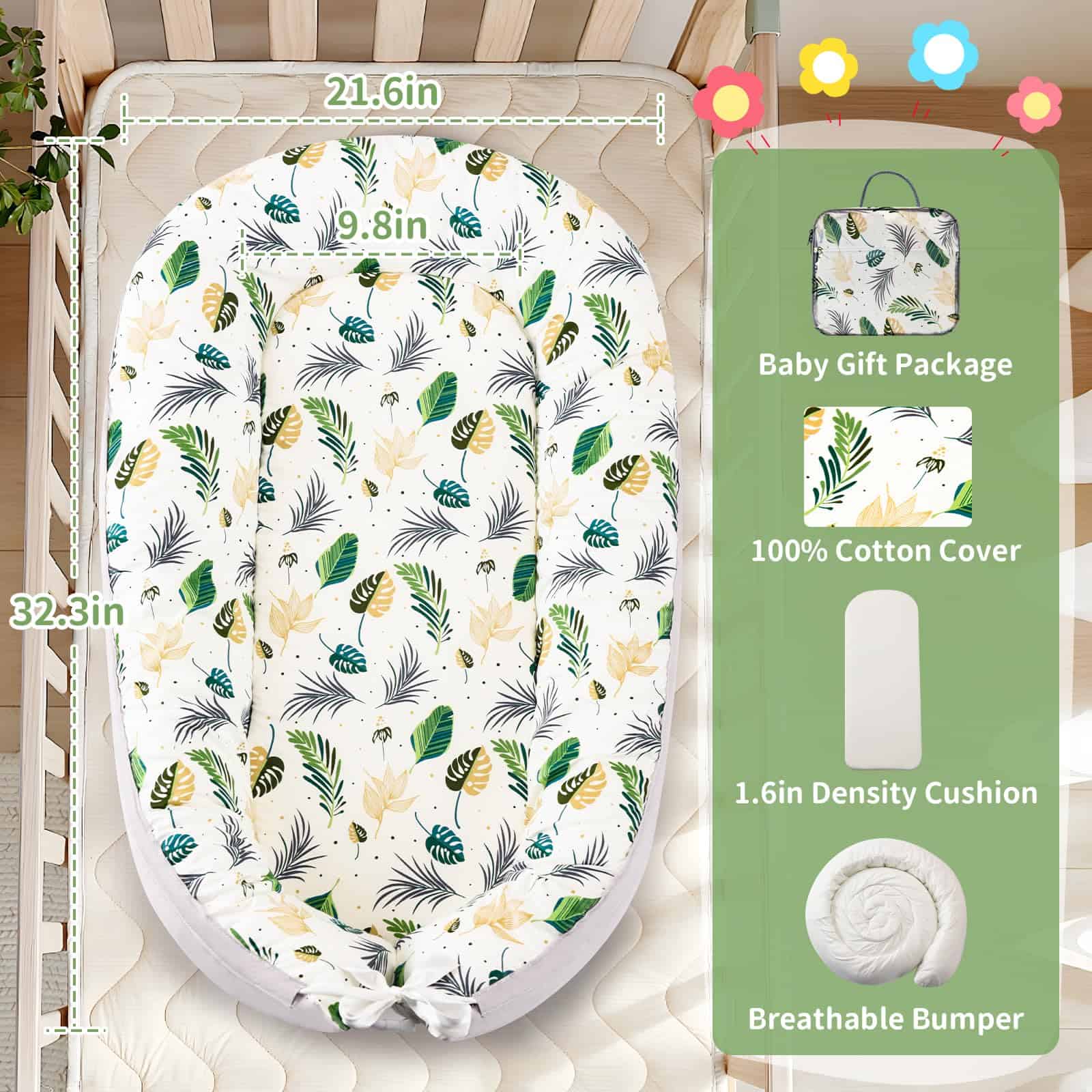 Nido para bebé - Baby Nest para 0-24 meses, Ultra Suave - Imagen 5