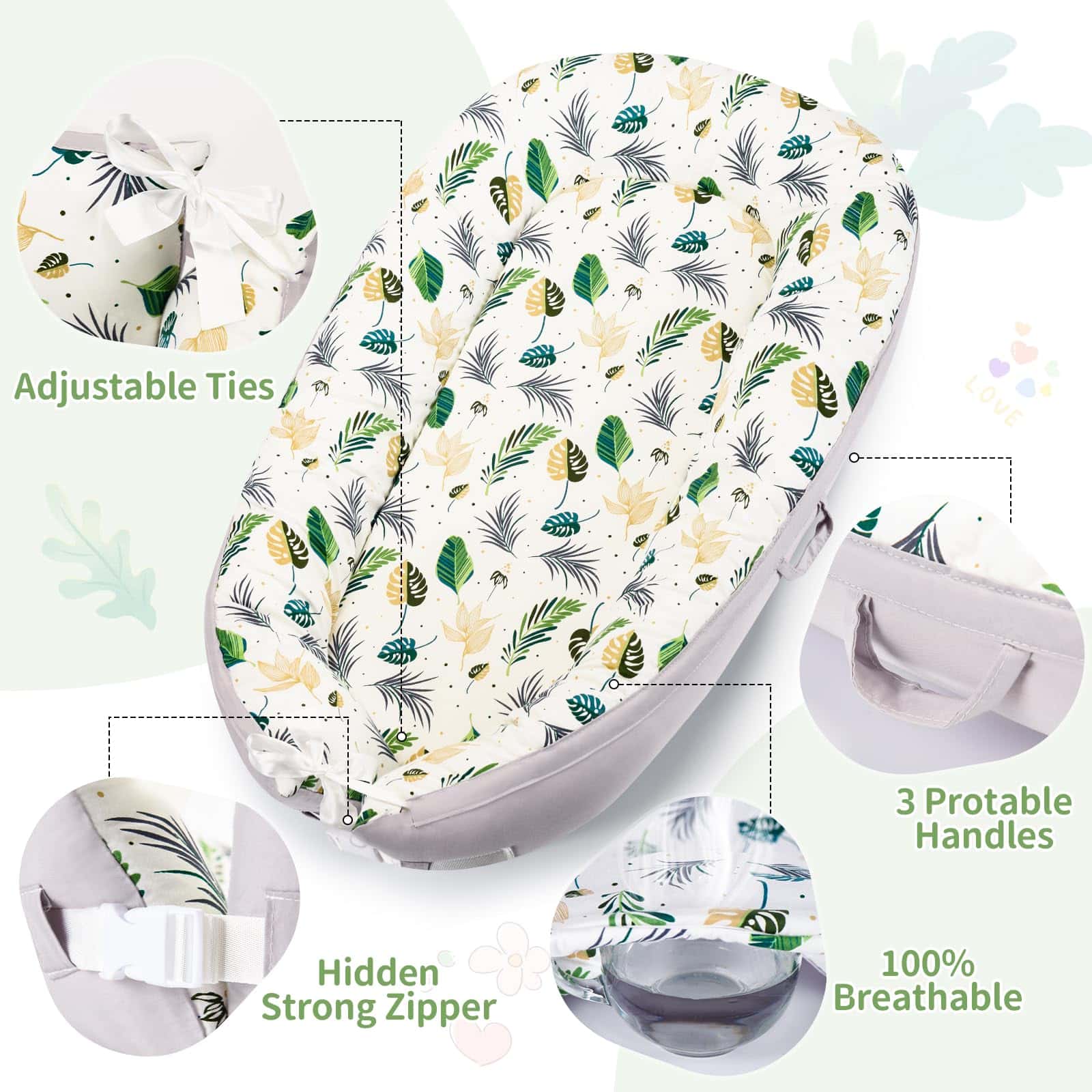 Nido para bebé - Baby Nest para 0-24 meses, Ultra Suave - Imagen 4