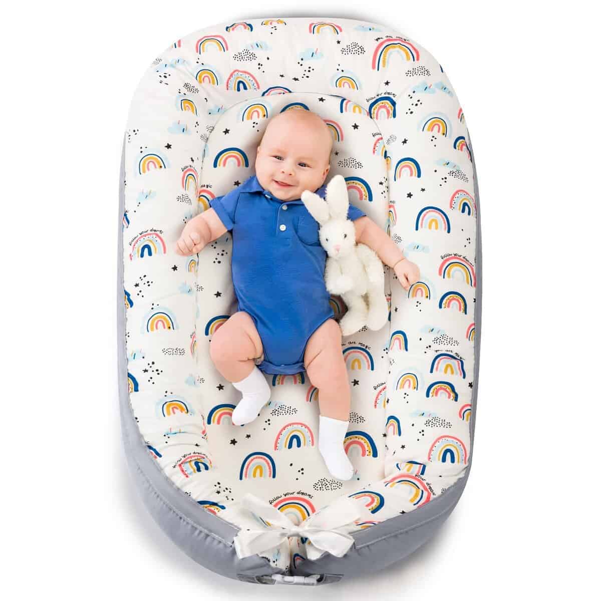 Nido de bebé para 0-24 meses, Ultra Suave de Algodón