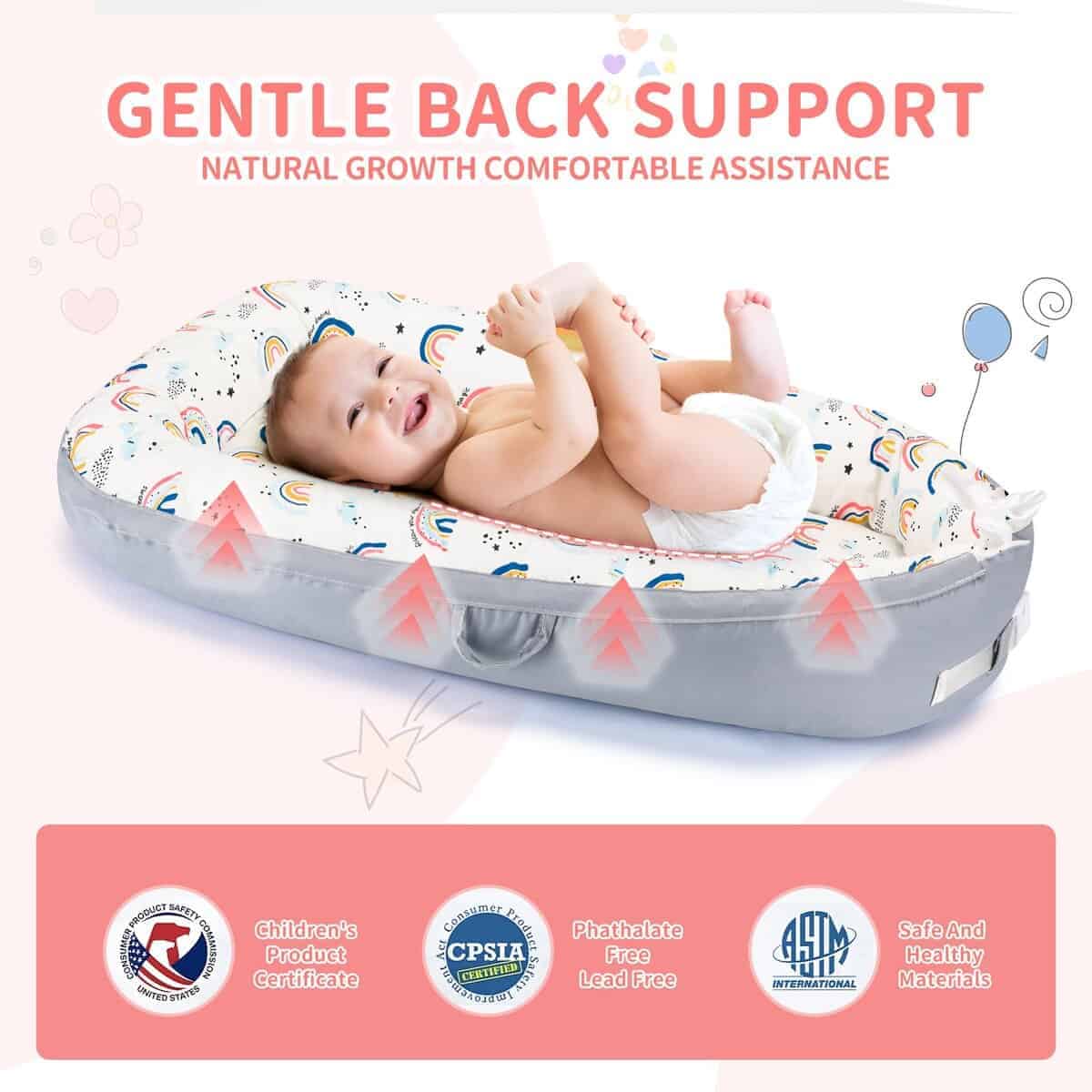 Nido de bebé para 0-24 meses, Ultra Suave de Algodón - Imagen 7