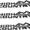 3 Piezas Emblemas High Country para Puerta Lateral y
