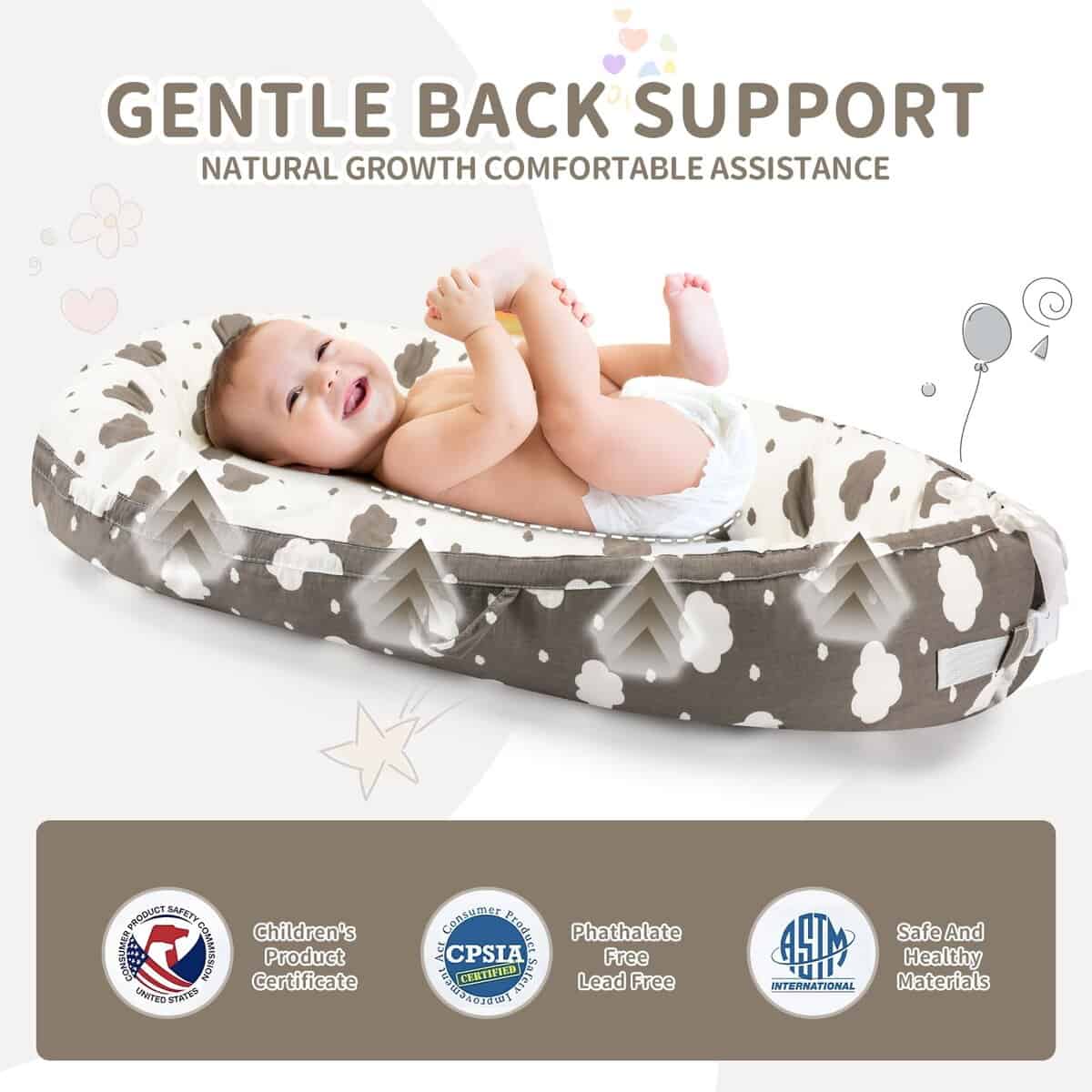 Babynido - Nido para Bebé de 0 a 24 Meses, Suave Algodón - Imagen 7