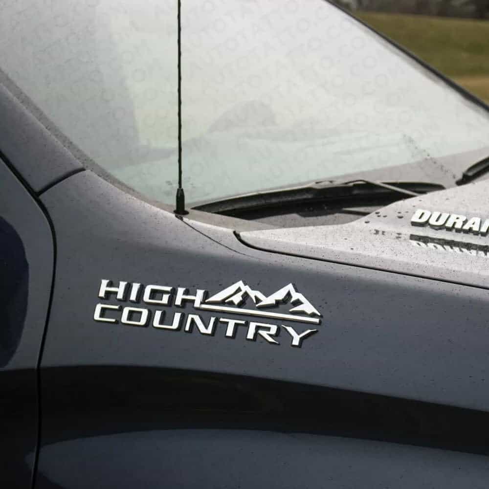 2 Piezas Emblemas laterales High Country Letras Logo - Imagen 7