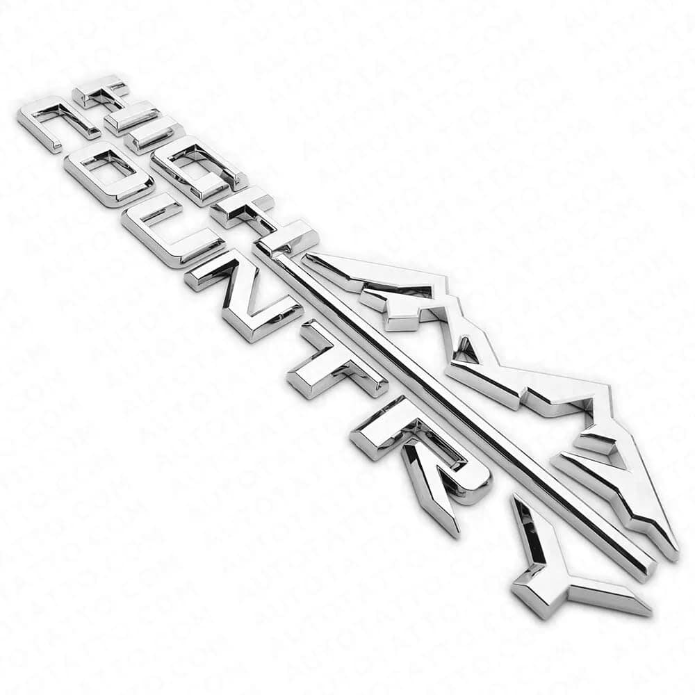 2 Piezas Emblemas laterales High Country Letras Logo - Imagen 4