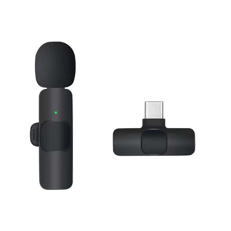 Micrófono Lavalier Inalámbrico Profesional -Negro