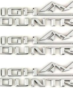 3 Piezas Emblemas Laterales High Country Insignia de la
