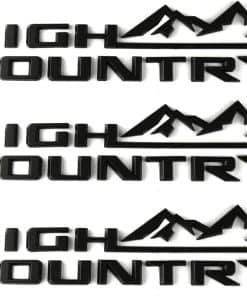 Emblemas de alto país para puerta lateral y portón trasero,