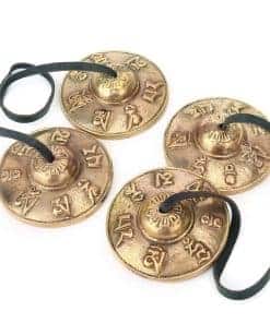 2 Pares de Címbalos Tibetanos Tingsha de 2.56 Pulgadas,