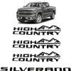 Kit 4Pcs Emblemas High Country 2019-2025 Silverado Puerta