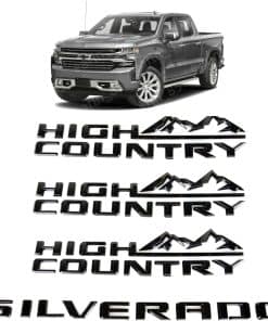 Kit 4Pcs Emblemas High Country 2019-2025 Silverado Puerta
