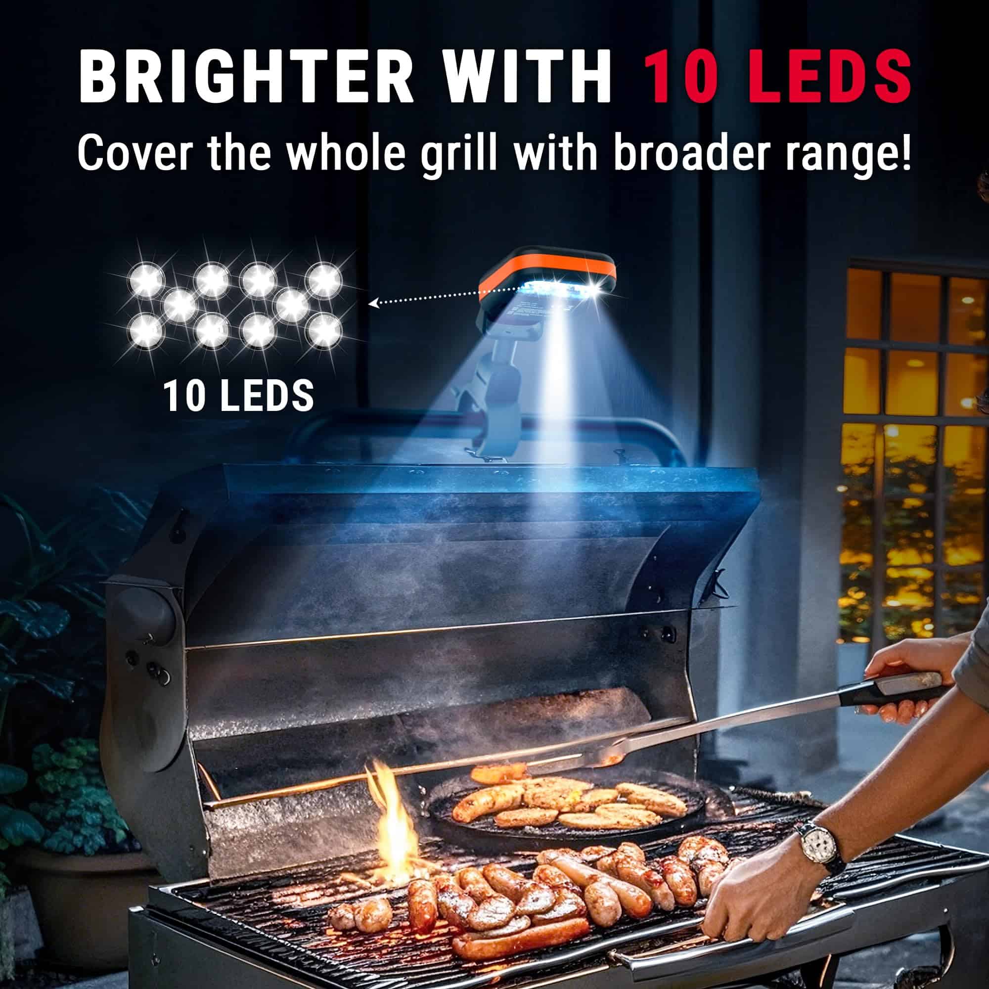 Luces de Parrilla ThermoPro para Parrilla Exterior con 10 - Imagen 3