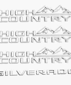 Kit 4Pcs 2019-2025 Emblemas High Country Silverado Puerta