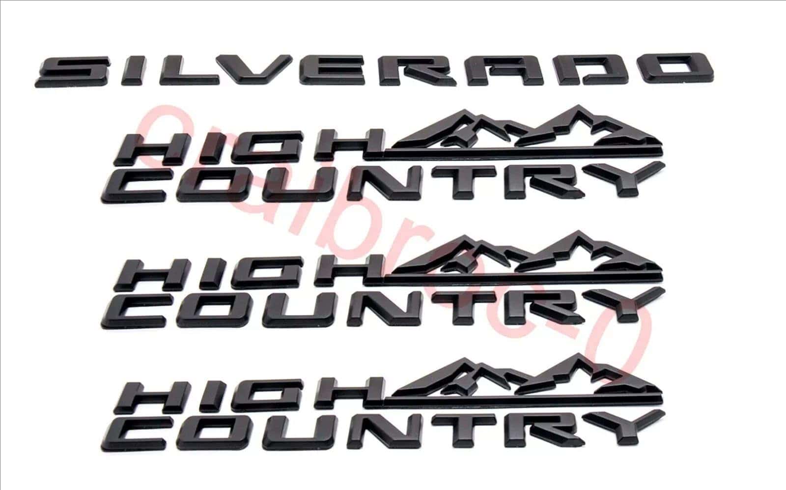 Kit 4Pcs Emblemas de Alta Gama 2019-2025 Silverado para - Imagen 3