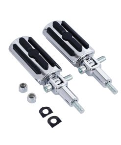 Soportes de reposapiés traseros para pasajeros -Cromo Montur