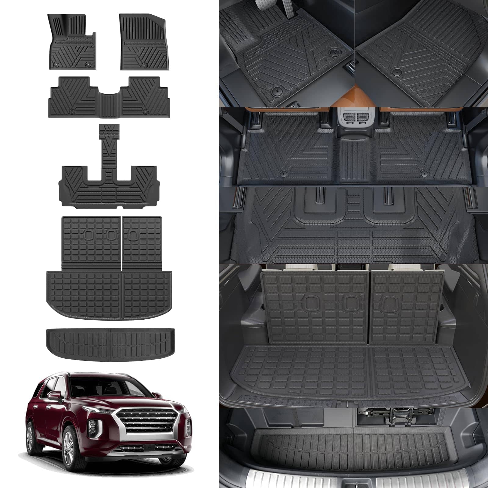 Tapetes Thinzyou Compatibles con Hyundai Palisade 2020-2025