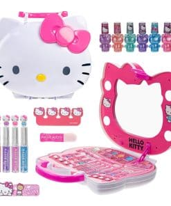 Set de tocador de maquillaje iluminado con cara de Hello