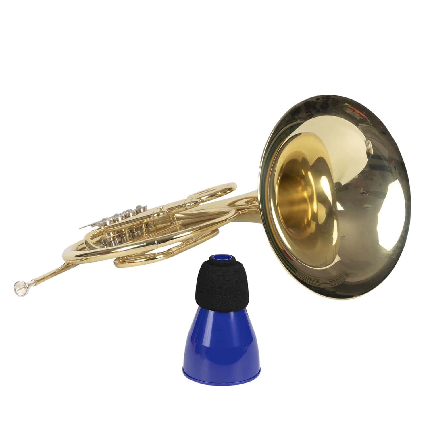 Sordina de práctica ligera para trompa PAMPET TIPPER (Azul) - Imagen 6