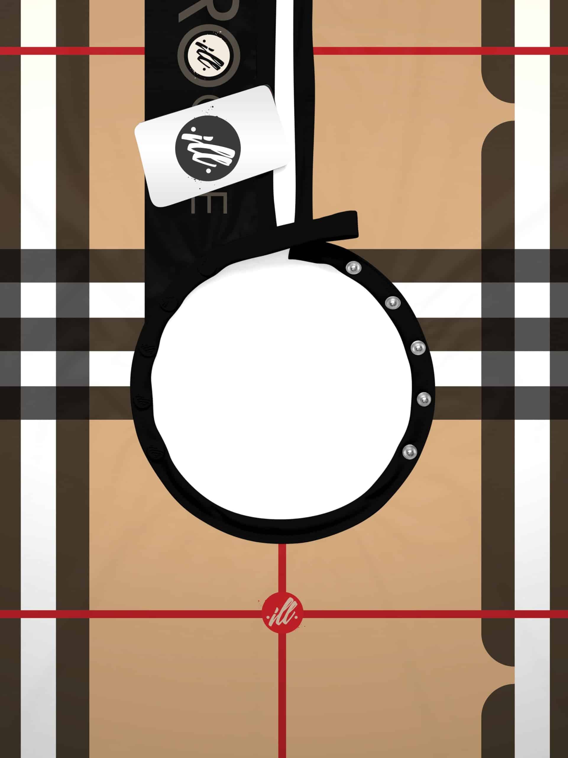 Capa de Barbero Illuzien Tan Plaid PRO, Capa de Corte de - Imagen 5