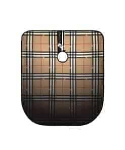 Capa de Barbero Illuzien Tan Plaid PRO, Capa de Corte de