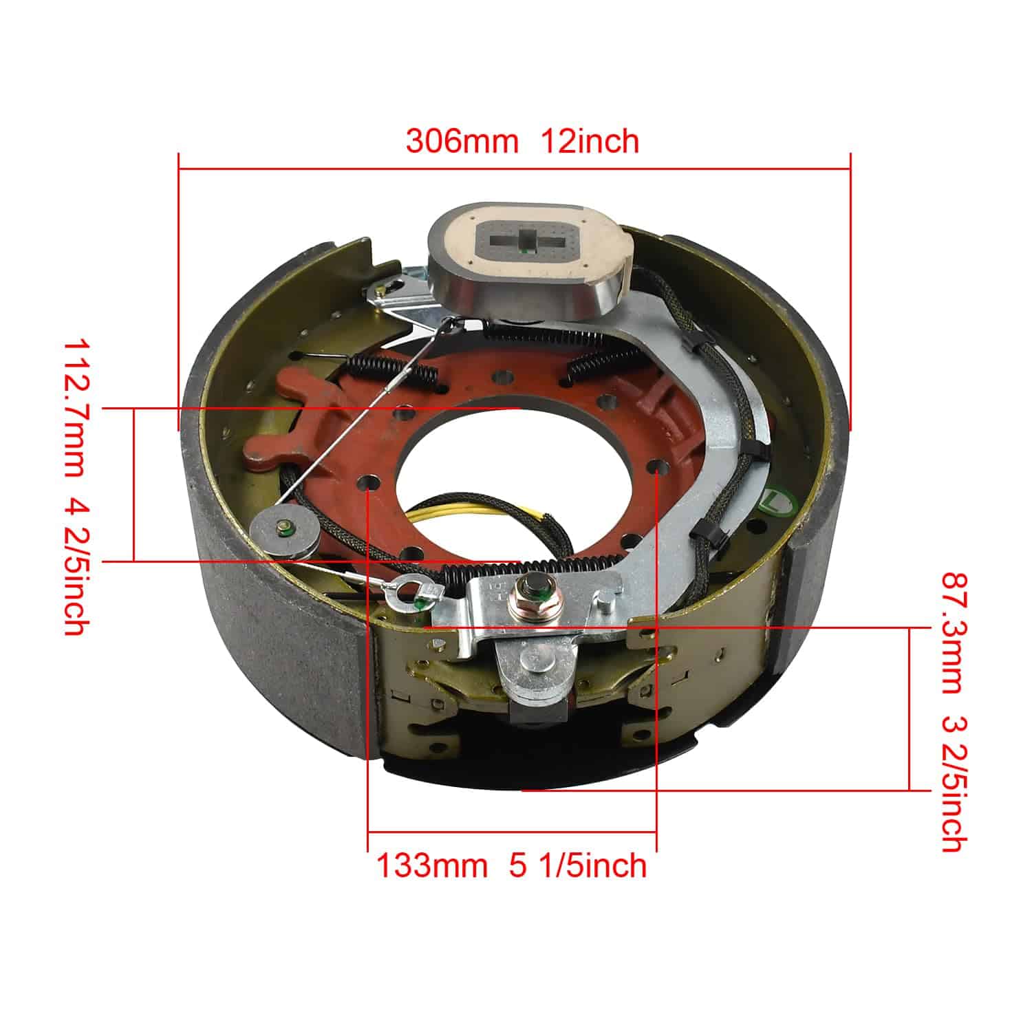 Firmusparts 12-1/4 x 3-3/8 Freno de Remolque Eléctrico - Imagen 4