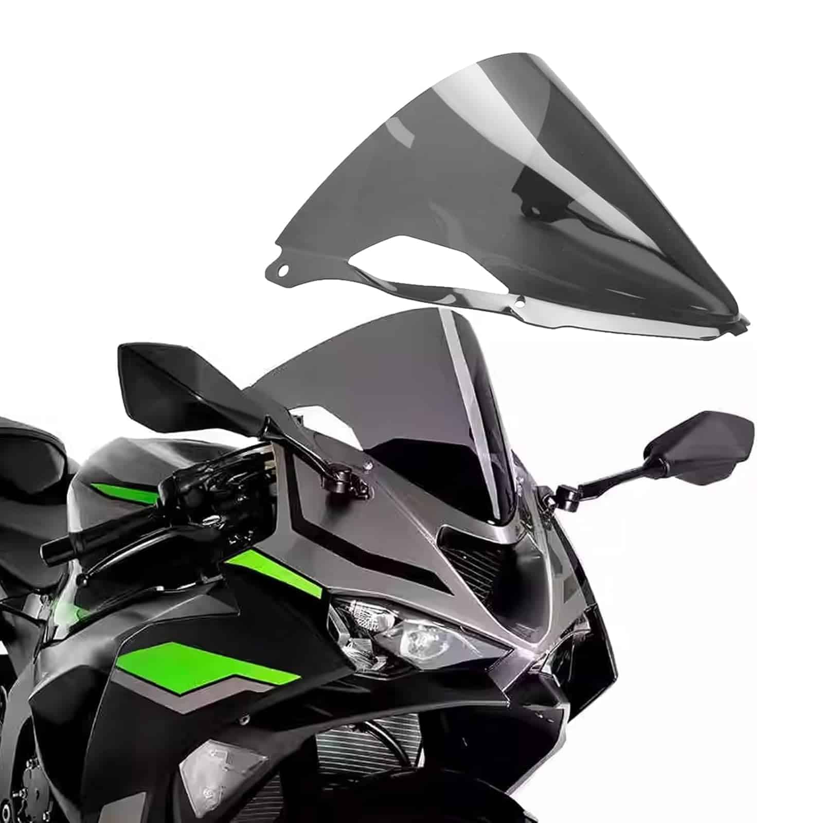 Parabrisas Doble Burbuja de Plástico ABS Compatible con - Imagen 3