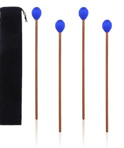Geytetqi 2 Pares de Mazos de Marimba Azules - Juego