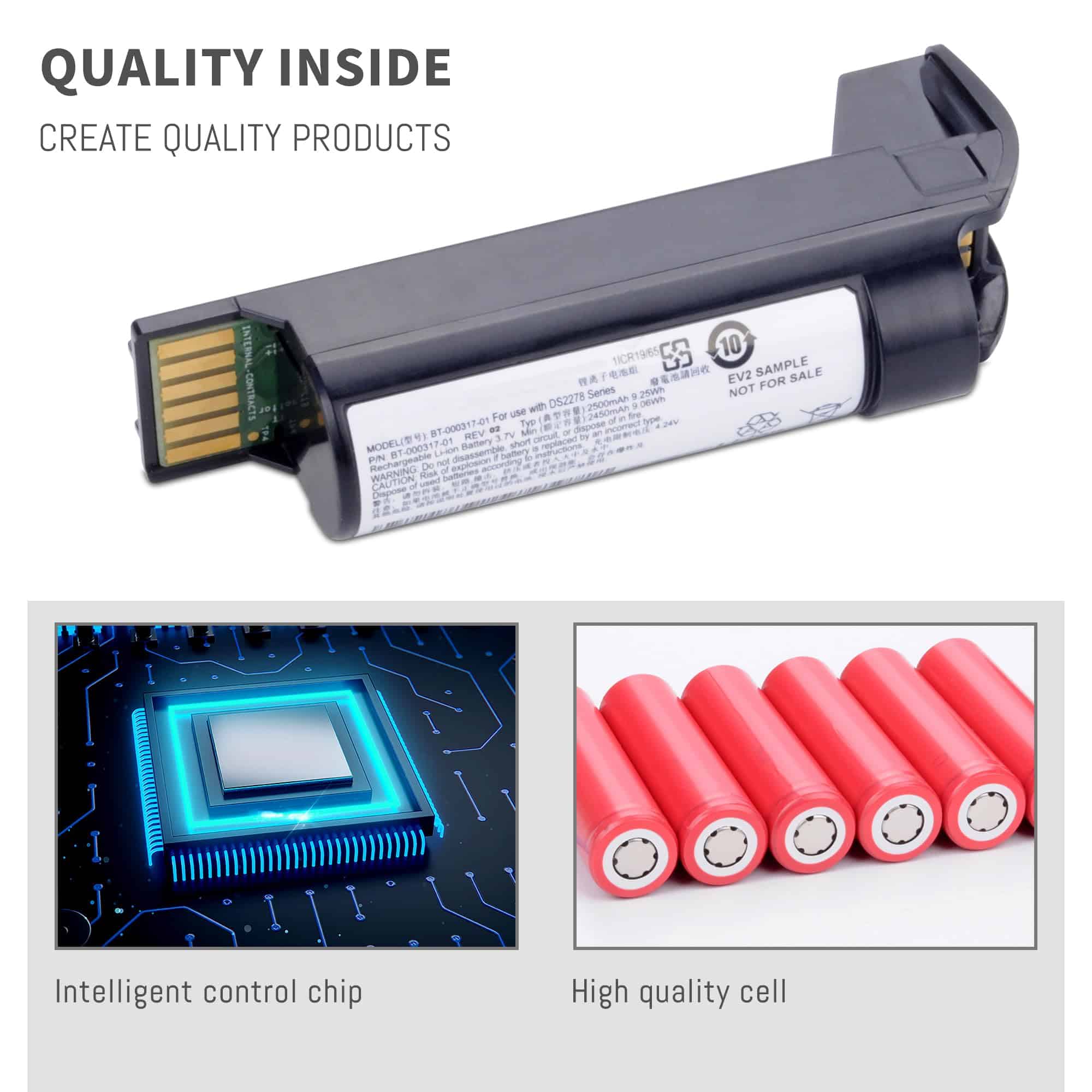 Batería de Escáner de Código de Barras de 2500mAh para - Imagen 6