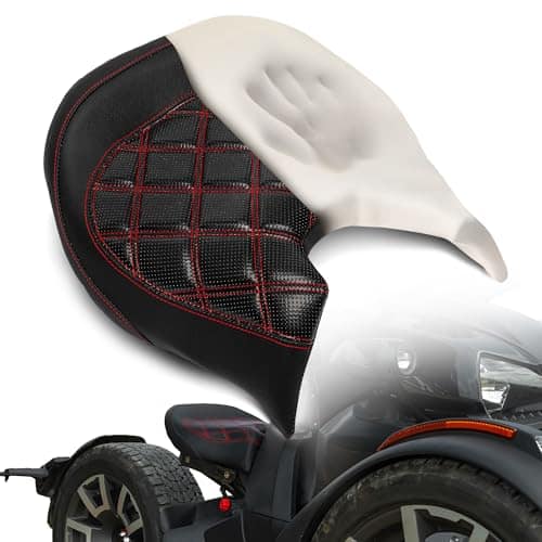Asiento del conductor para Can Am Ryker Negro -Rojo