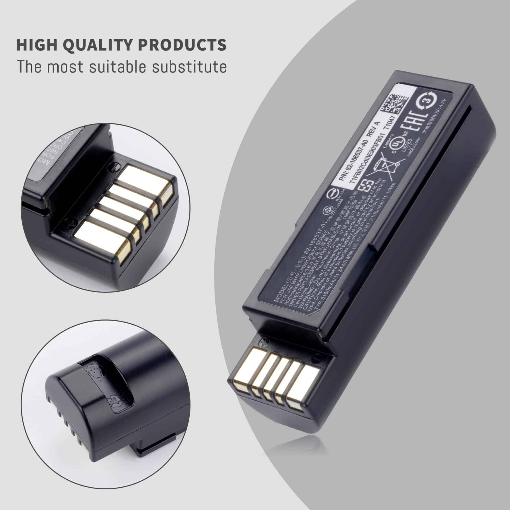 82-166537-01 Batería de Repuesto para Escáneres Zebra - Imagen 4