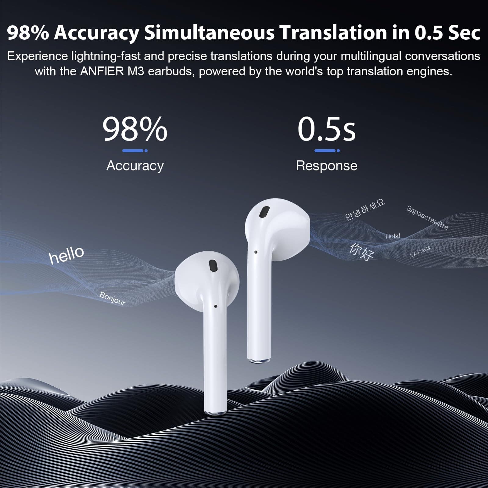 Auriculares de Traducción AI en Tiempo Real 144 Idiomas y - Imagen 4