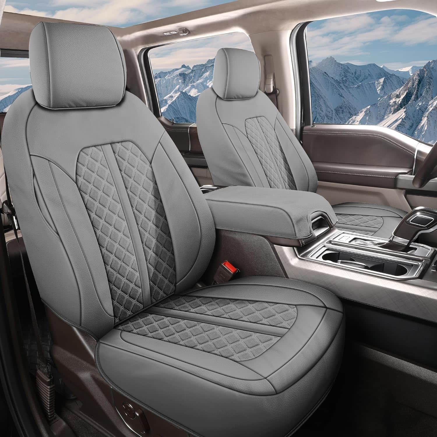 Fundas de Asiento de Cuero Tecoom para Dodge Ram -