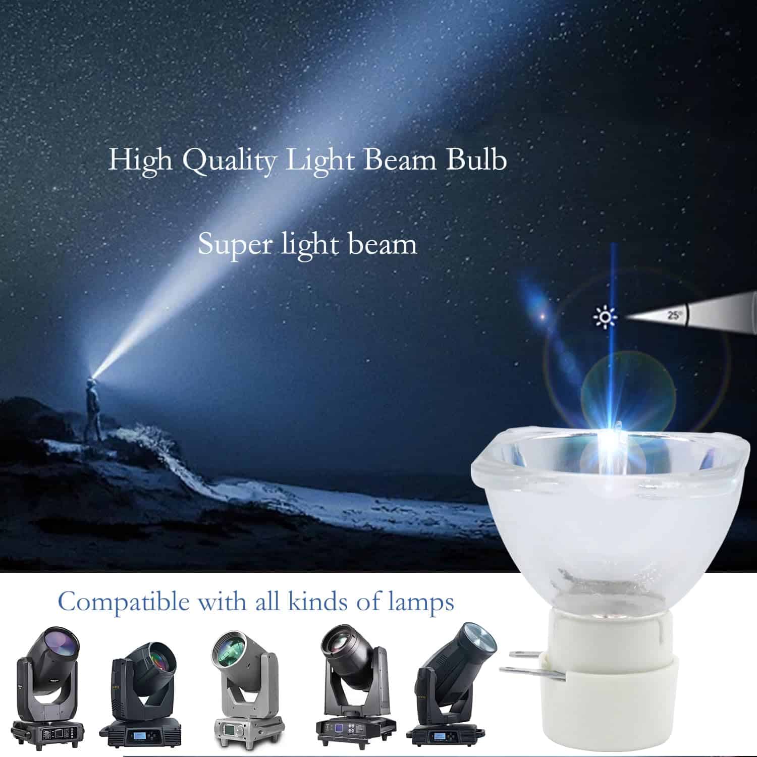 Lámpara Beam/200W Escenario iQubay Msd Platinum 5R/ Doble - Imagen 4