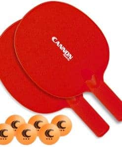 Conjunto de Raquetas de Ping Pong Irrompibles -Naranja