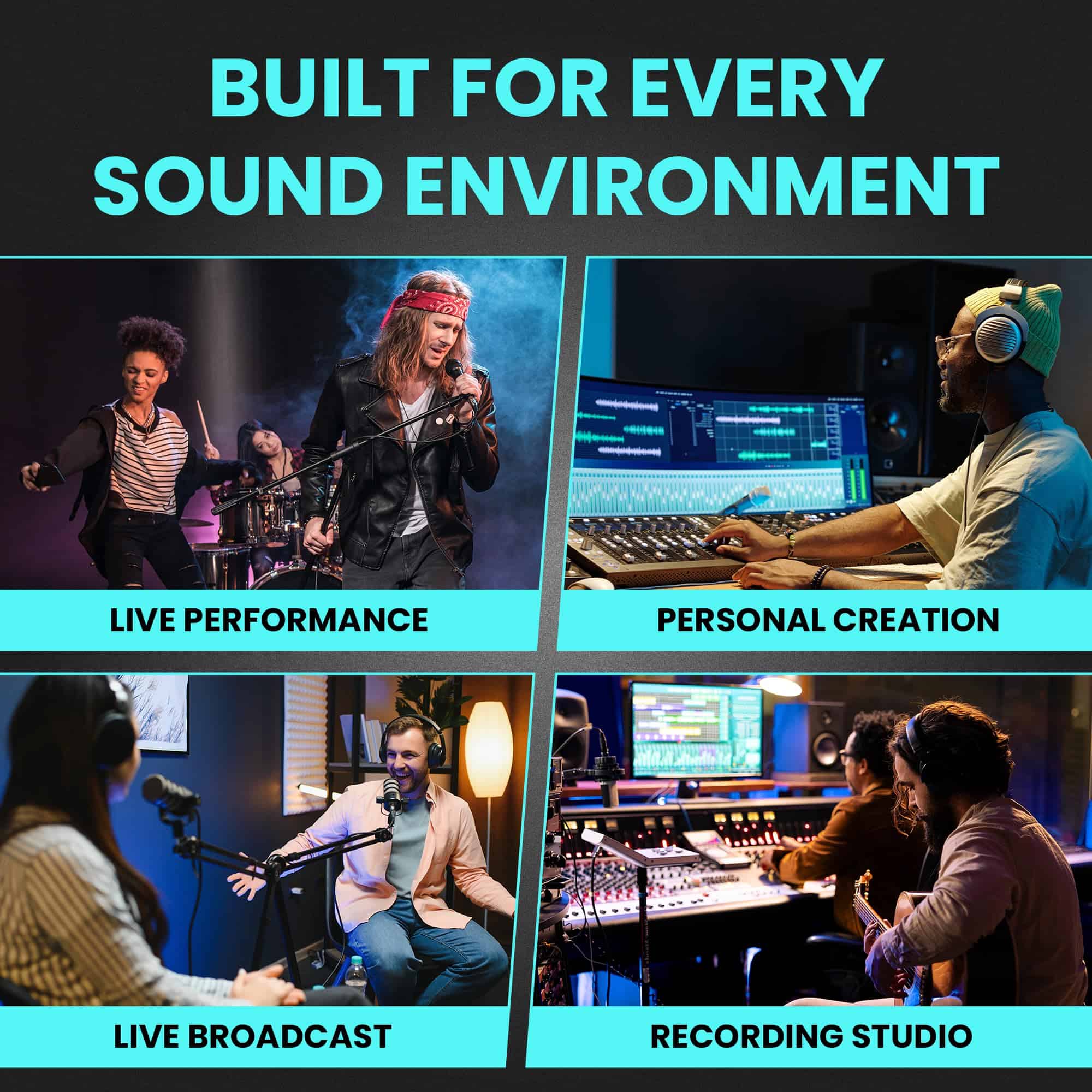 Amplificador de auriculares de 4 canales HECCI Z4 con Jacks - Imagen 8