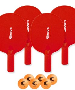 Set de Raquetas de Tenis de Mesa Irrompibles -Naranja