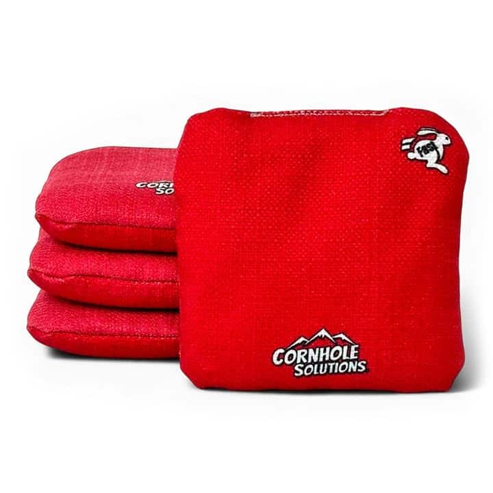 Juego de 4 Bolsas de Cornhole Cornhole -Rojo