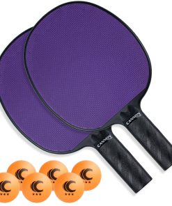 Paletas de ping-pong irrompibles Cannon Sports con cara de