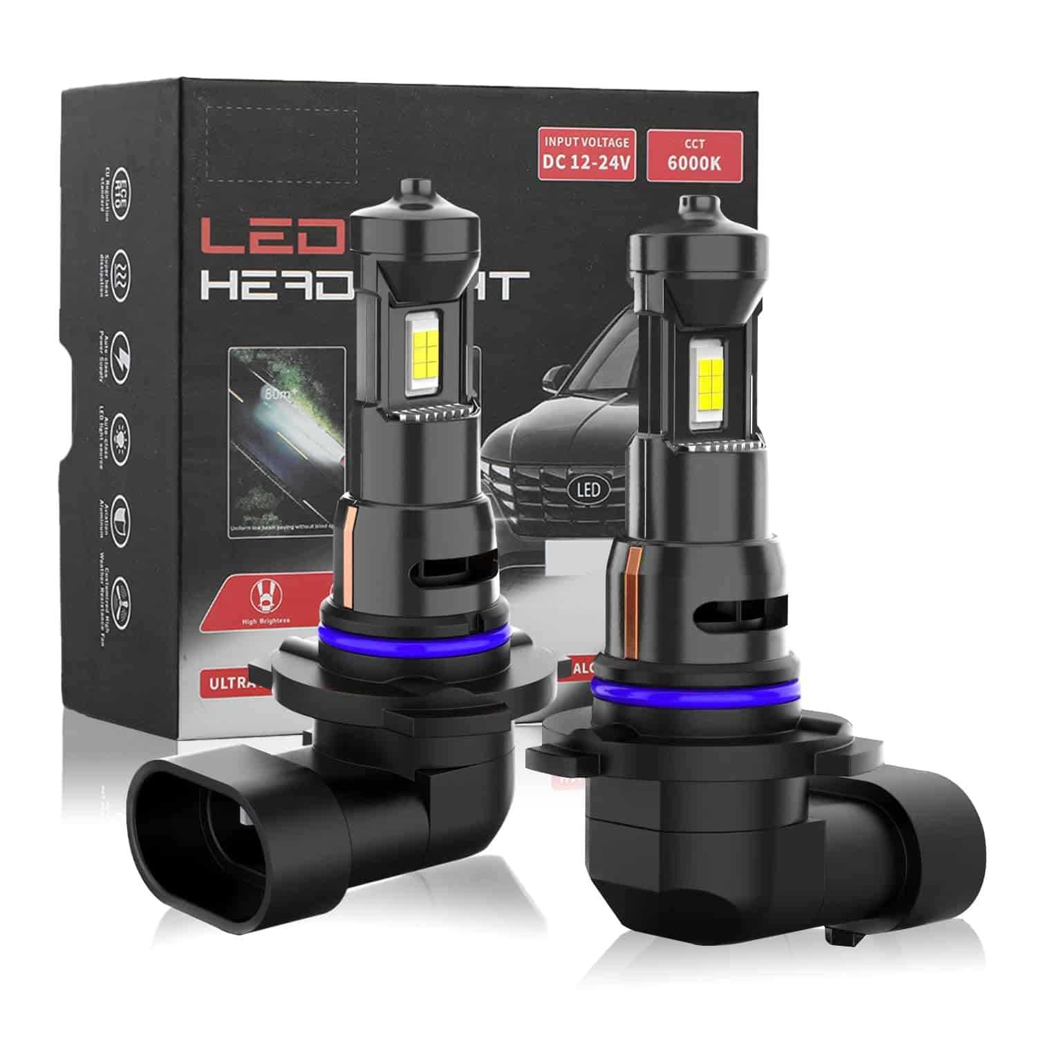 Bombillas de Luz Antiniebla LCKICOO 9006, Lámparas de