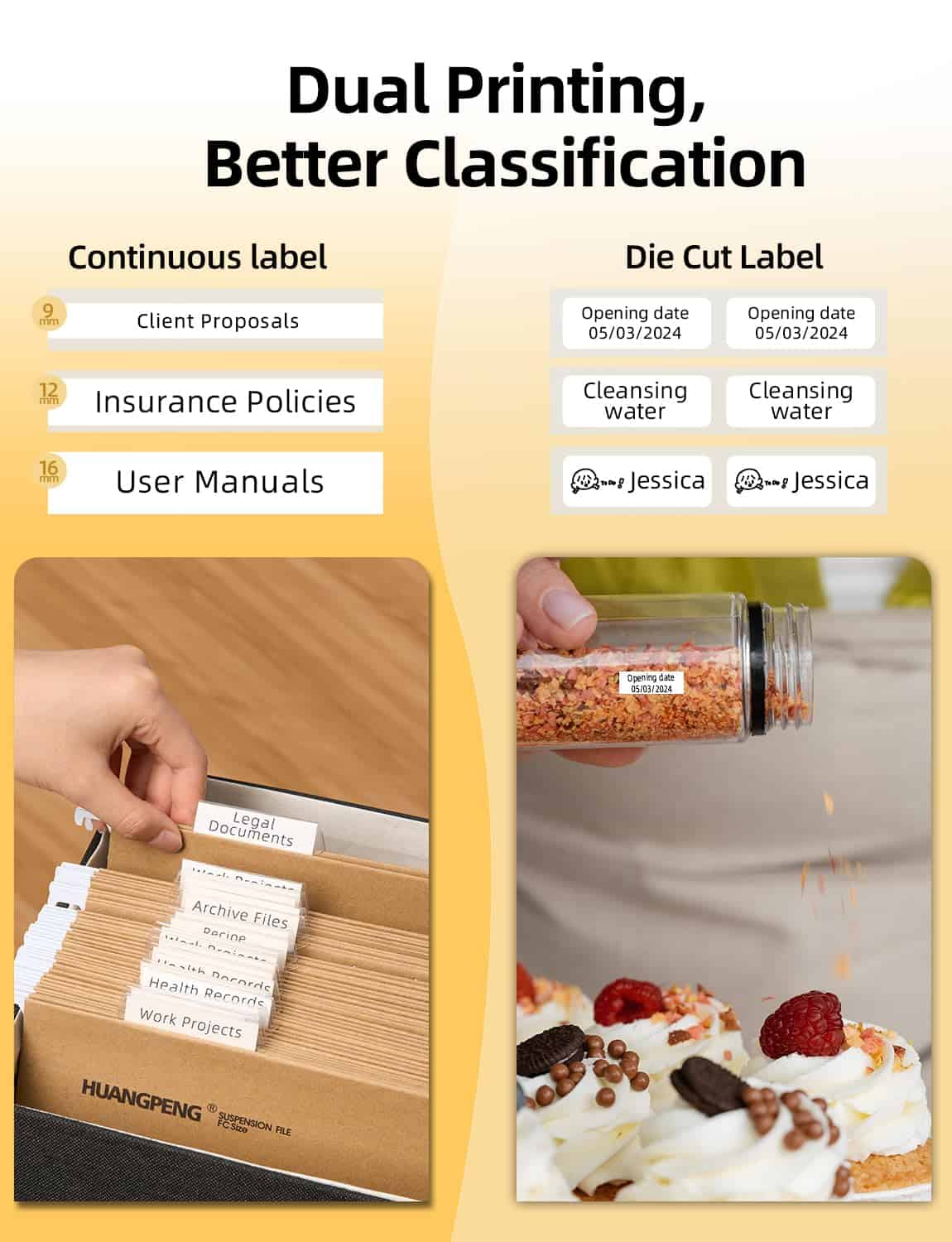 Máquina de etiquetas Makeid L1 con cinta incluye 3 cintas - Imagen 4