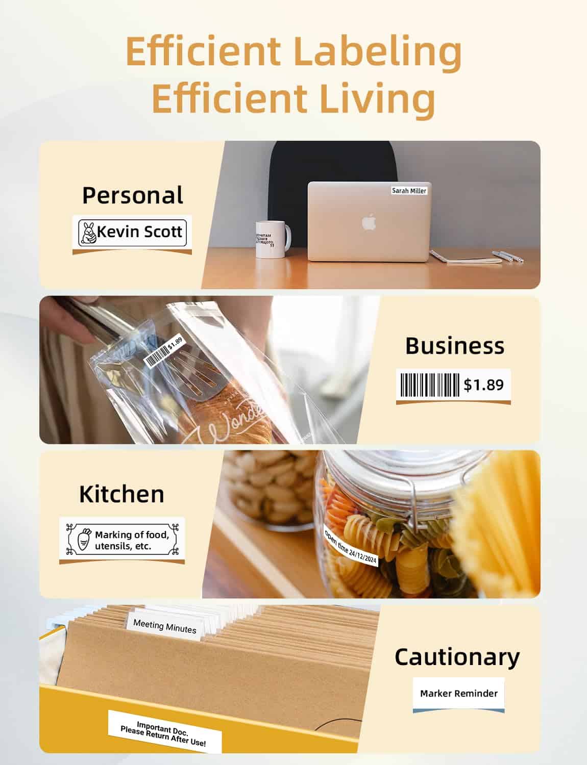 Máquina de etiquetas Makeid L1 con cinta incluye 3 cintas - Imagen 7