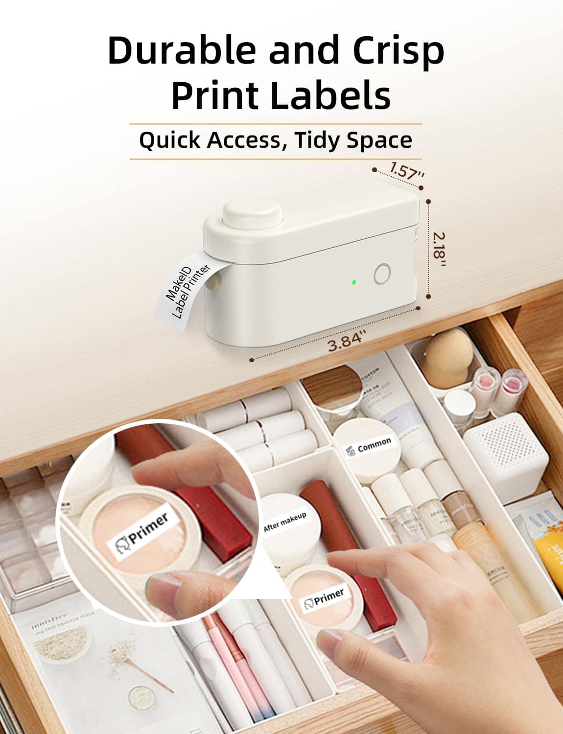 Máquina de etiquetas Makeid L1 con cinta incluye 3 cintas - Imagen 3